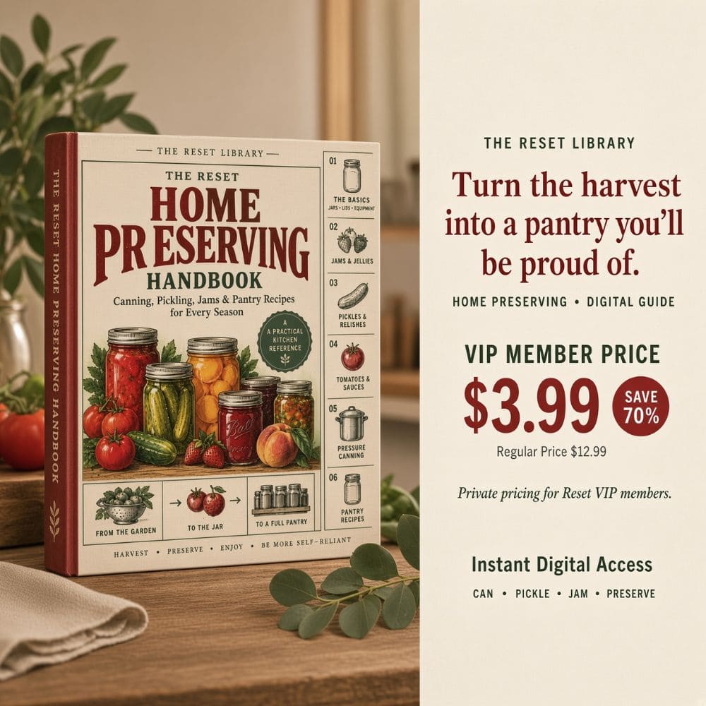 THE RESET HOME PRESERVING HANDBOOK VIP