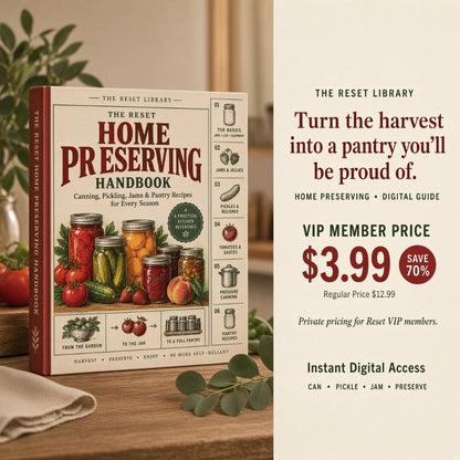 THE RESET HOME PRESERVING HANDBOOK VIP