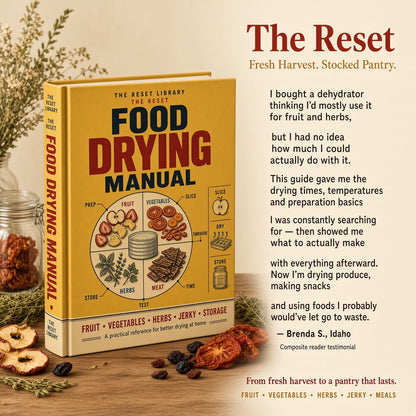 The Reset Food Drying Manual VIP